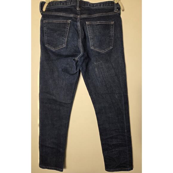 Uniqlo Mid Rise Slim Straight Jeans 33x26 Inch Stretch Denim - Picture 2 of 8